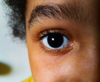 Close-up portrait of human eye