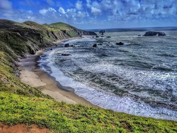 Scenic view of sea against sky