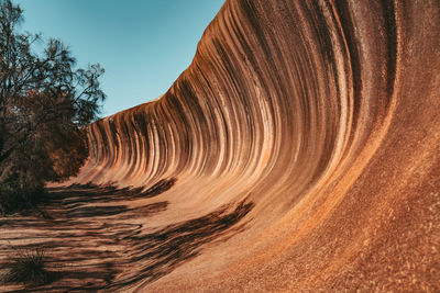 View of rock formations