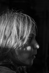 Close-up portrait of a girl