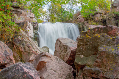 Winnewissa falls at pipestone national monument.