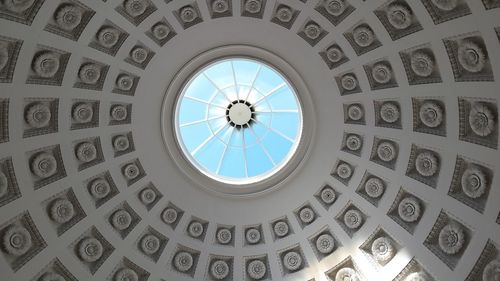 Low angle view of ceiling