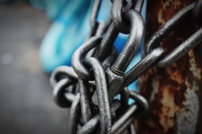 Close-up of metallic chain