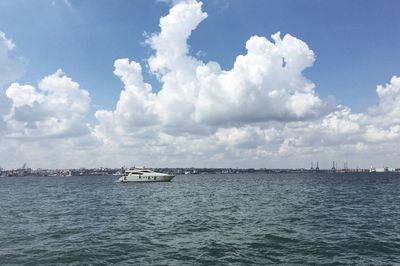 Scenic view of sea against sky