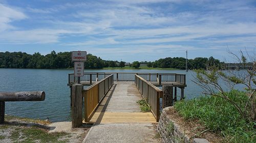 Pier on lake