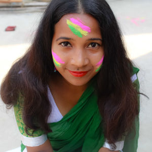 Portrait of a smiling young woman