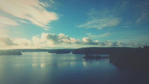 Reflection of clouds in water