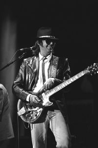 Young man playing guitar