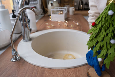 Close-up of sink