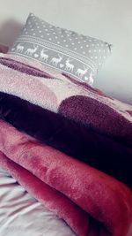 Close-up of paper stack