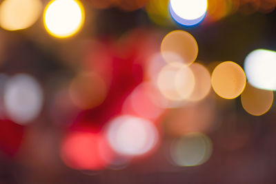 Defocused image of lights