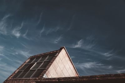 Low angle view of building against sky