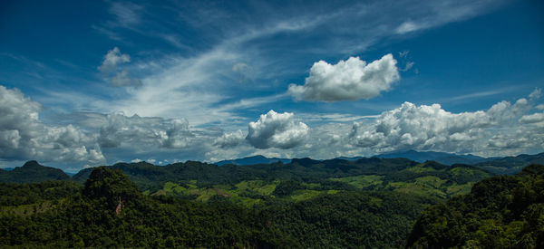 Panoramic view of landscape against sky