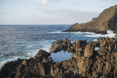 Panoramic view of sea against sky