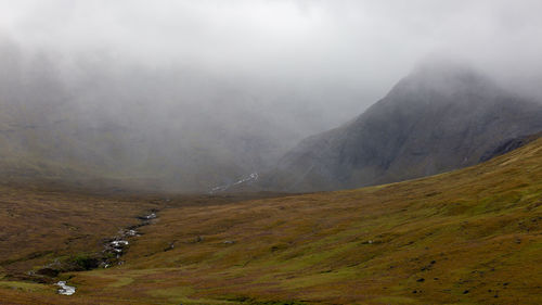 Scenic view of landscape against sky