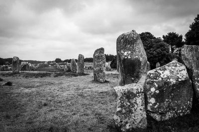 Low angle view of old ruins