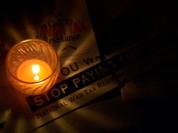 Close-up of information sign