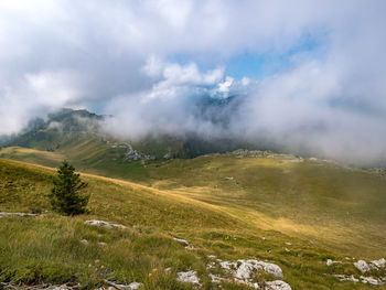 Scenic view of landscape against sky