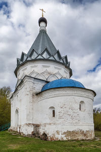 Low angle view of building against sky