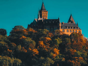 Low angle view of historical building against sky