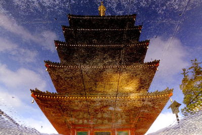 Low angle view of building against sky