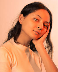 Portrait of a smiling young woman