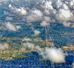 Aerial view of sky