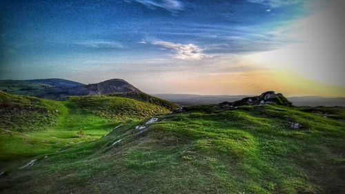 Scenic view of landscape against sky