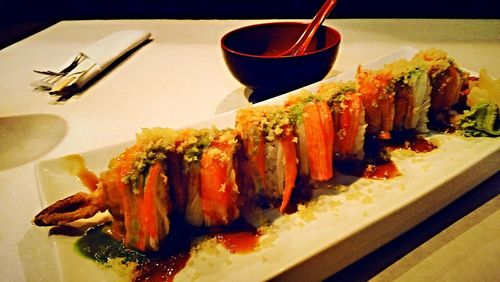 Close-up of food on plate