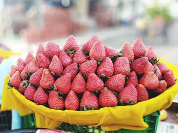 Close-up of fruits for sale in market