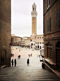 People walking on street
