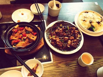 Close-up of food in plate