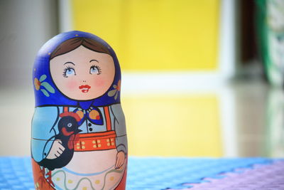 Close-up of russian nesting doll