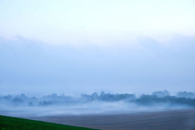 Scenic view of landscape against sky