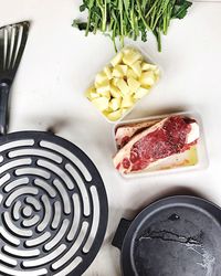 Close-up of food on table