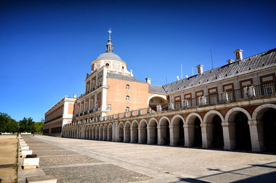 View of historic building against blue sky