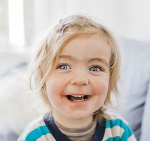 Portrait of excited girl