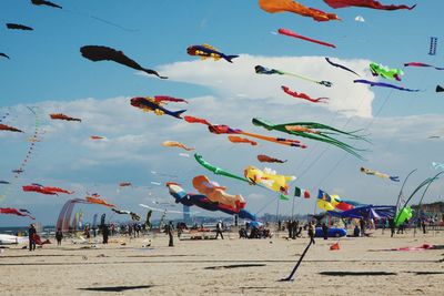 People in amusement park