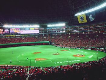 Crowd at night