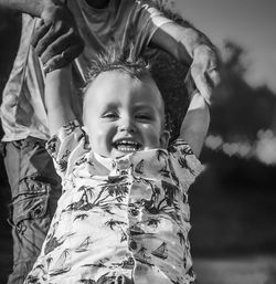 Portrait of cute baby boy