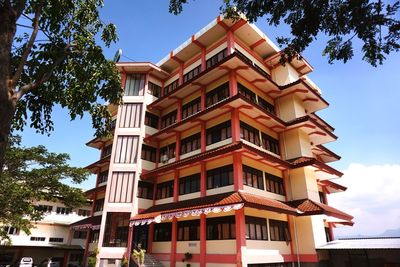 Low angle view of building against sky