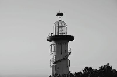 Lighthouse against clear sky