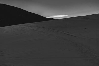 Scenic view of desert against sky