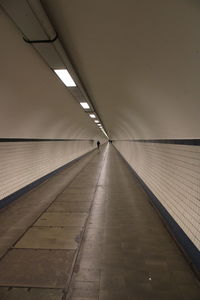 View of subway tunnel