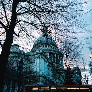 Low angle view of buildings against sky