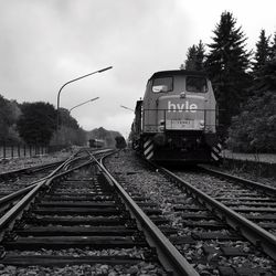 Train on railroad track