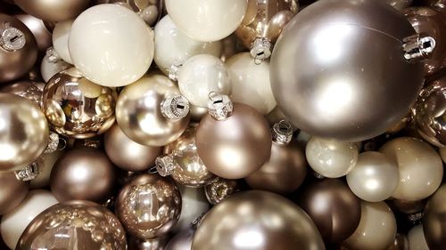 Full frame shot of baubles