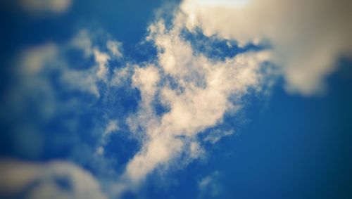 Low angle view of cloudy sky