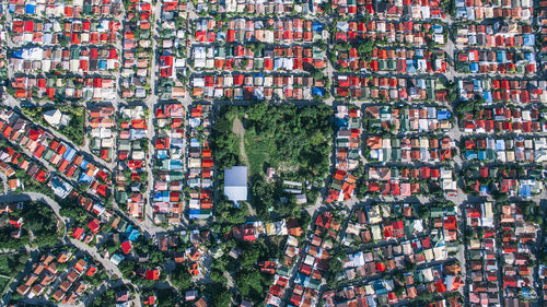 Aerial view of townscape