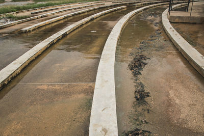 High angle view of highway